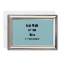 Silver Metallic Beaded Frame - Customizable
