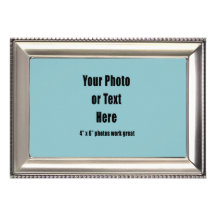 Silver Metallic Beaded Frame - Customizable Announcement
