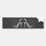 Silver Neon Stiletto's Bumper Sticker