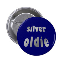 silver oldie anstecknadel