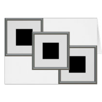 silver picture frame layout greeting card