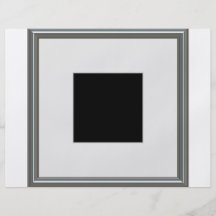 silver picture frame layout full color flyer