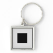 silver picture frame layout keychain