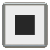 silver picture frame layout square sticker