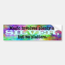 "Silver Platters" Bumper Sticker