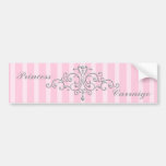 Silver Princess Filigree Bumper Stickers