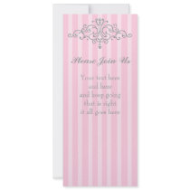 Silver Princess Filigree Invite