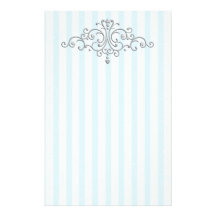 Silver Princess Filigree Stationery