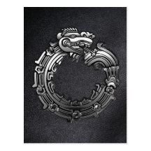 Silver Quetzalcoatl Post Card