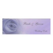 Silver Rose Wedding Favour Tag