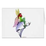 SILVER SALMON FAIRY GREETING CARD