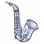 silver saxaphone photo sculptures