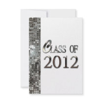 Silver Sequins Class of 2012 Grad Invitations
