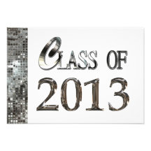 Silver Sequins Class of 2013 Grad Invitations