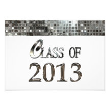 Silver Sequins Class of 2013 Grad Invitations