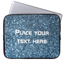 Silver Sequins Laptop Sleeve