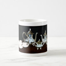 Silver Server with Cups by Jim Ivey Coffee Mugs