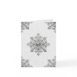 Silver Snowflake Thank You Note Cards