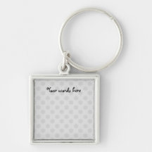 Silver snowflakes on silver background keychains