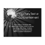 Silver Sparkle Disco Ball Party Post Cards