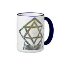 SILVER STAR OF DAVID MUG mugs