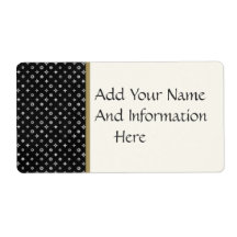 Silver Star Personalized Shipping Label
