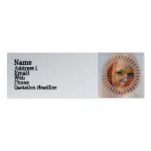 Silver Starburst Profile Card Business Card
