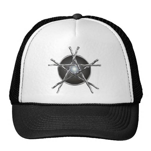Silver Sticks Pentagram Hat