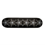 Silver Sticks Pentagram Skateboard