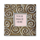 Silver Swirls Frame Template
