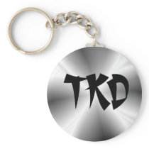 Silver TKD Keychain