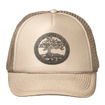 Silver Tree of Life Trucker Hats