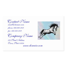 Silver Unicorn Business Cards