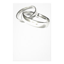 Silver Wedding Bands Save the Date Stationery