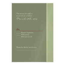 Silver Wedding RSVP Invites