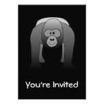 Silverback Gorilla Cartoon Invites