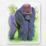 Silverback Gorilla in Oil Mousepad