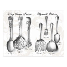 Silverware Collection Post Card