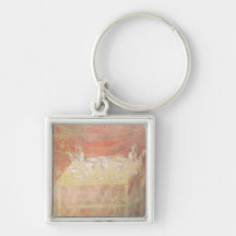 Silverware on a table keychains