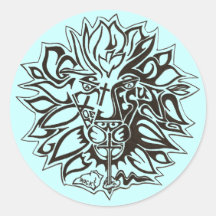 Simba Victory Round Sticker
