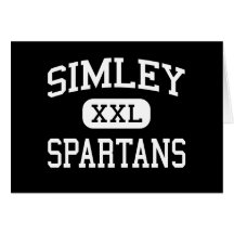 Simley - Spartans - High - Inver Grove Heights Greeting Card