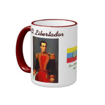 Simon Bolivar and Gran Colombia Flag Mug