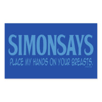 Simon Says... Rectangular Sticker