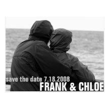Simple and Cheap Save The Date Annoucement Postcards