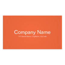Simple and Professional Orange Business Cards