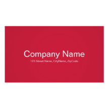 Simple and Professional Red Business Cards
