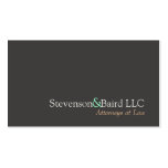 Simple Attorney at Law Business Card