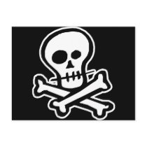 Simple B&W Skull & Crossbones