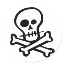 Simple B&W Skull & Crossbones