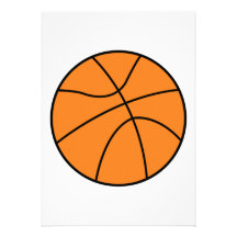 simple basketball vector design announcement